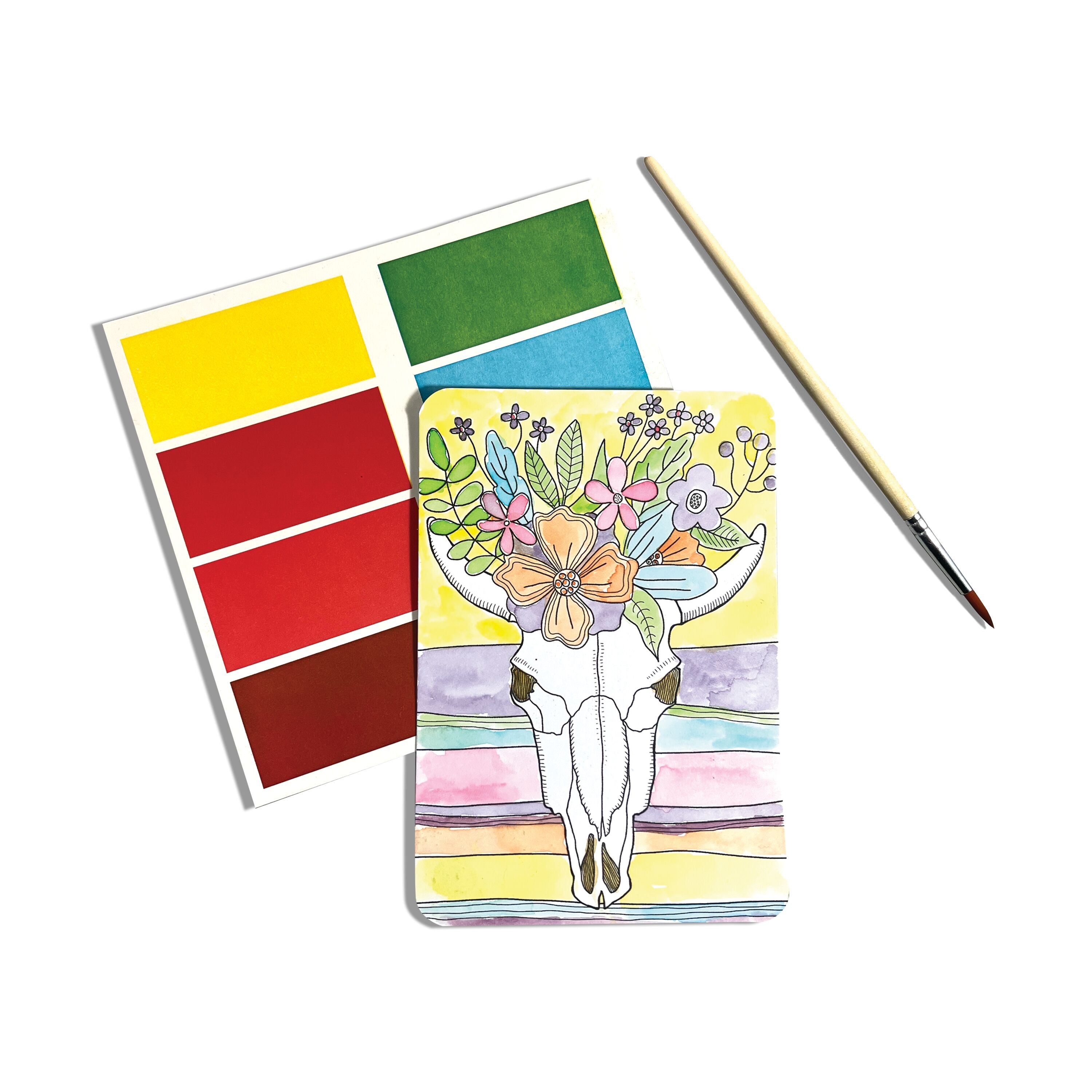 Ooly - scenic hues - diy watercolor art kit