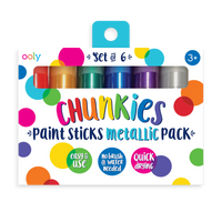 Ooly - chunkies 6 paint sticks - metallic