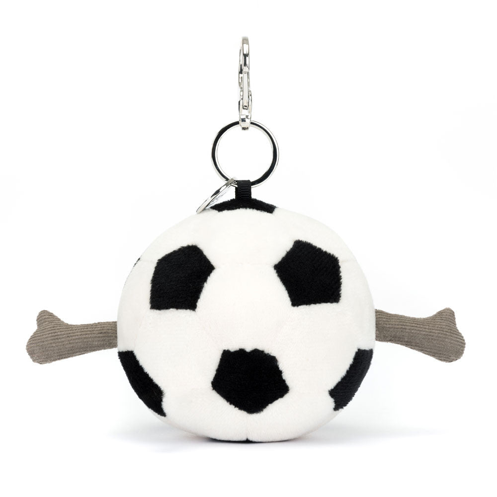 Jellycat - amuseables - sports - football bag charm
