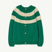 The animals observatory - Toucan kids cardigan - Green logo