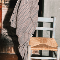 Tangerine - oversized check jacket