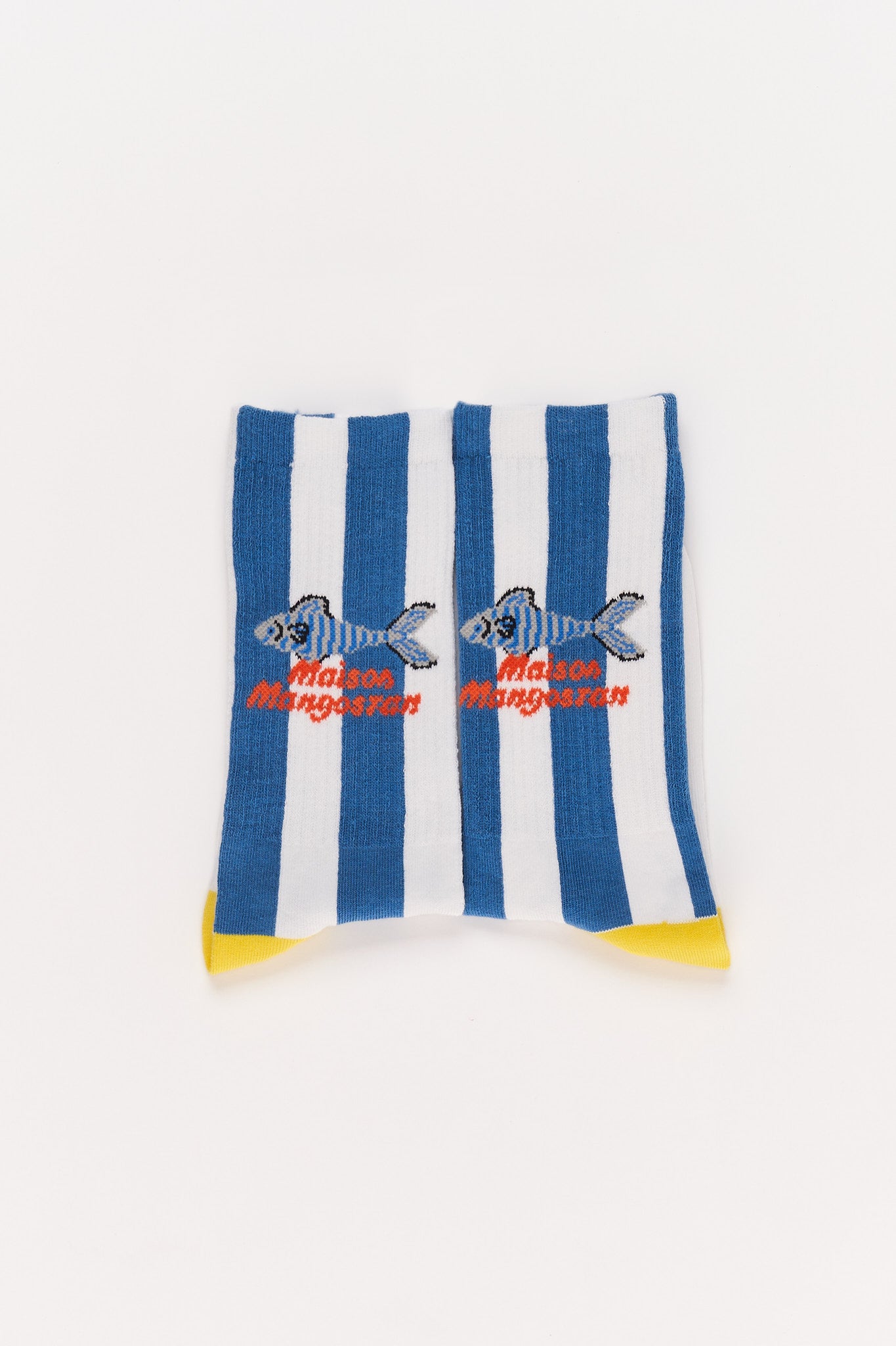Maison Mangostan - anchovie socks - blue &amp; white