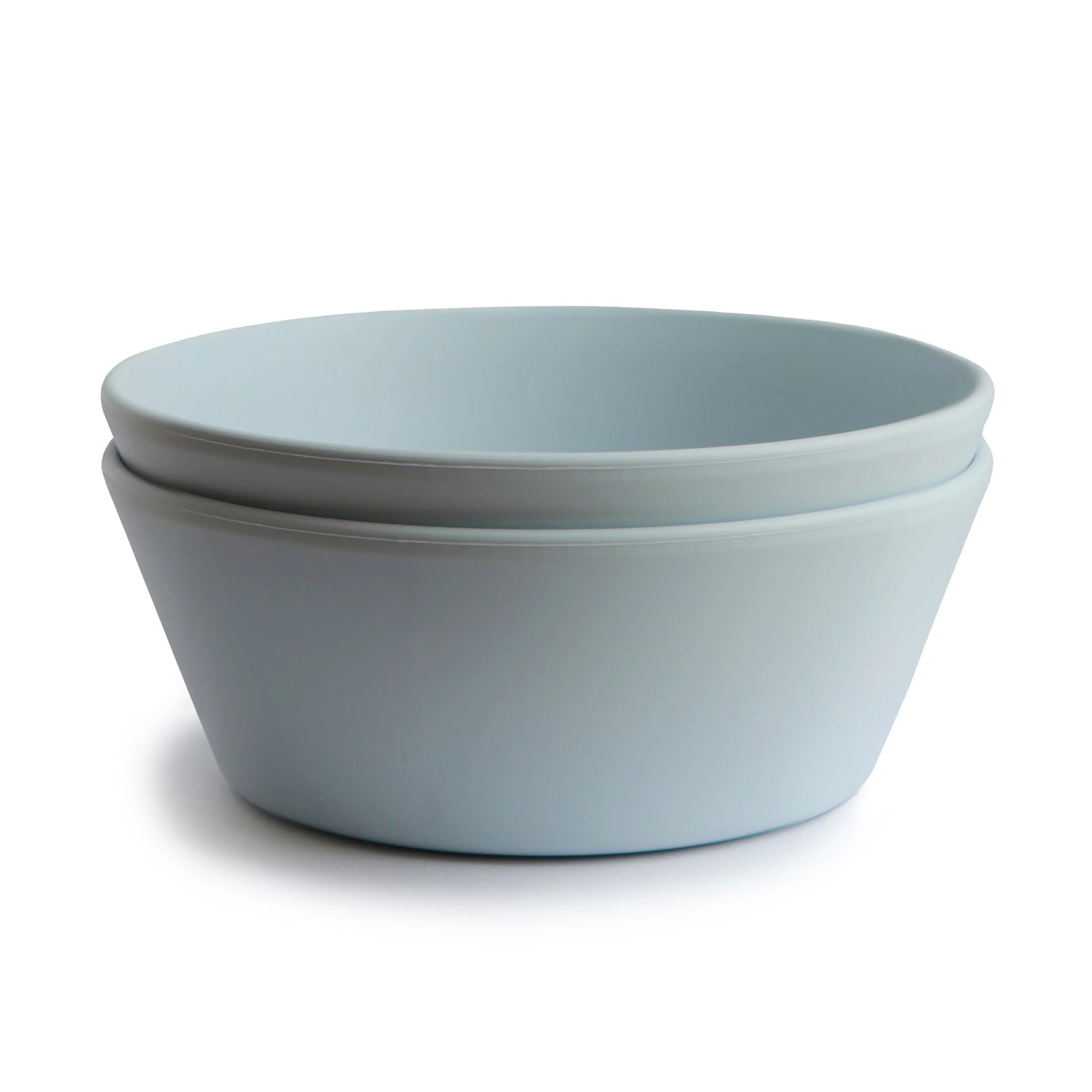 Mushie - round bowls (2PCS) - powder blue - Hyggekids