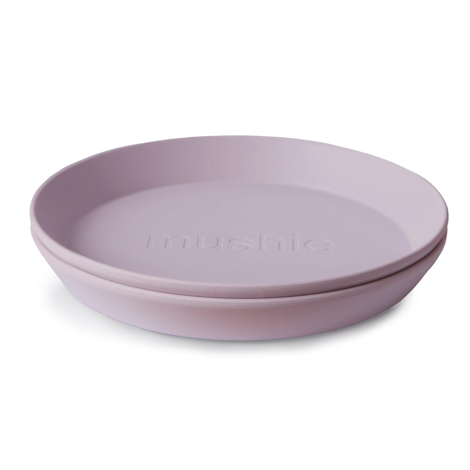 Mushie - round plates (2PCS) - soft lilac - Hyggekids