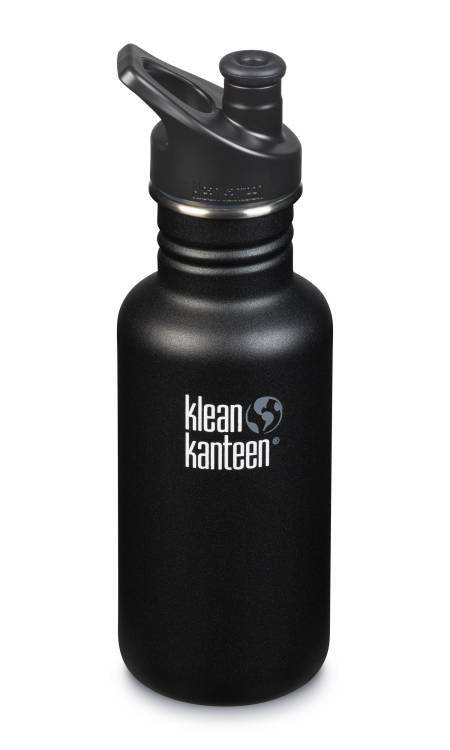 Klean Kanteen 532ml Black 'Sport Cap' - Hyggekids