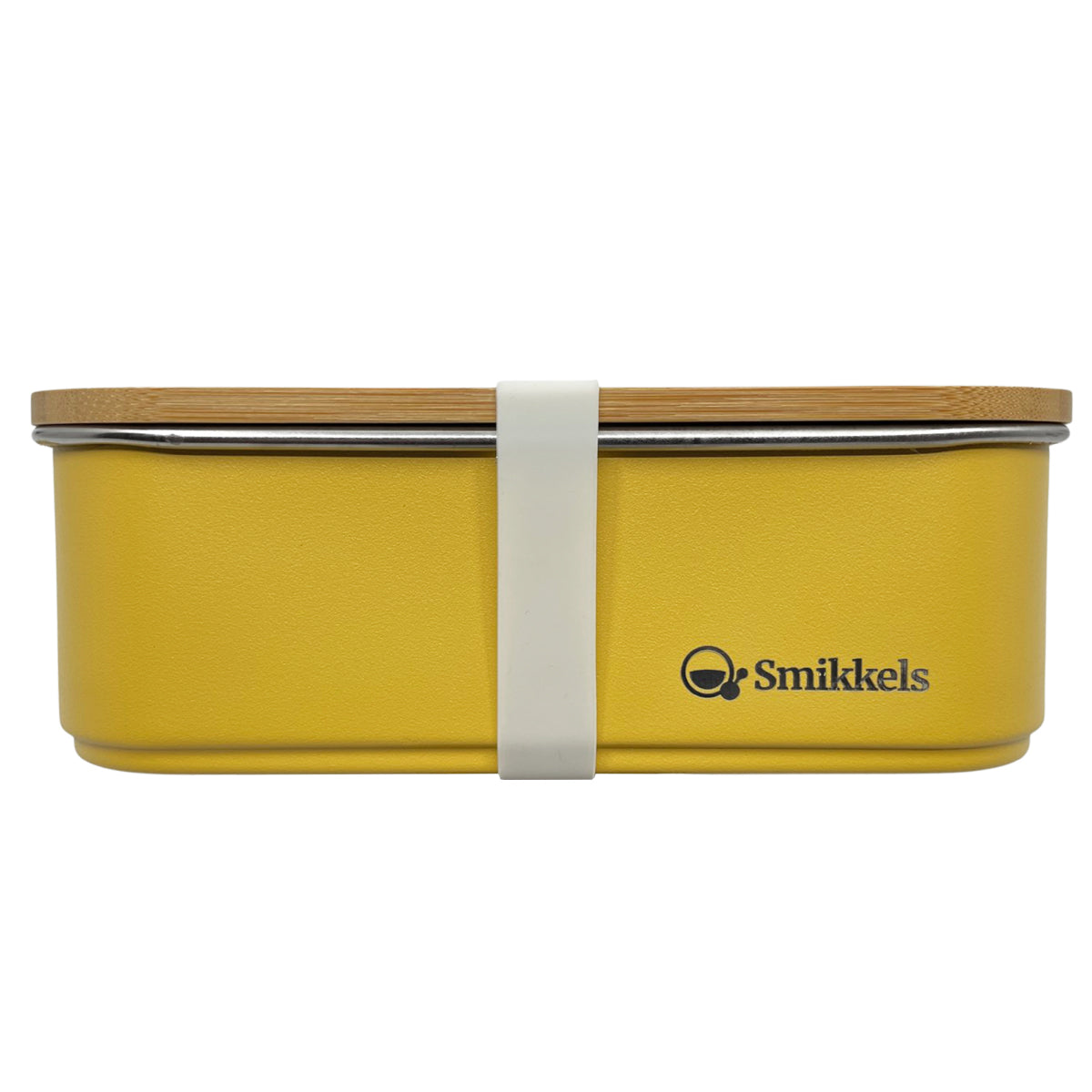 Smikkels - RVS lunchbox - yellow