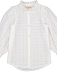 Marmar - tribecca - dobby hearts blouse - white