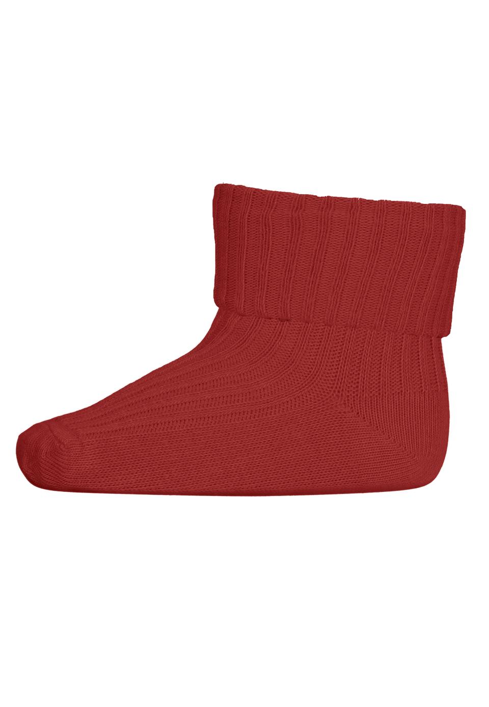 MP Denmark - cotton rib socks - 533 1315 - tomato