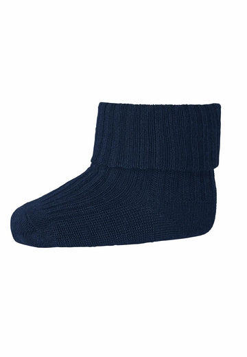 MP Denmark - wool rib baby socks - 10-589-0 807 - navy