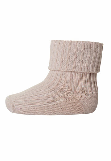 MP Denmark - wool rib baby socks - 10-589-0 853 - rose dust