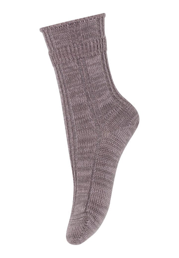 MP Denmark - wool socks - 10-59054-0 33 - dark purple dove