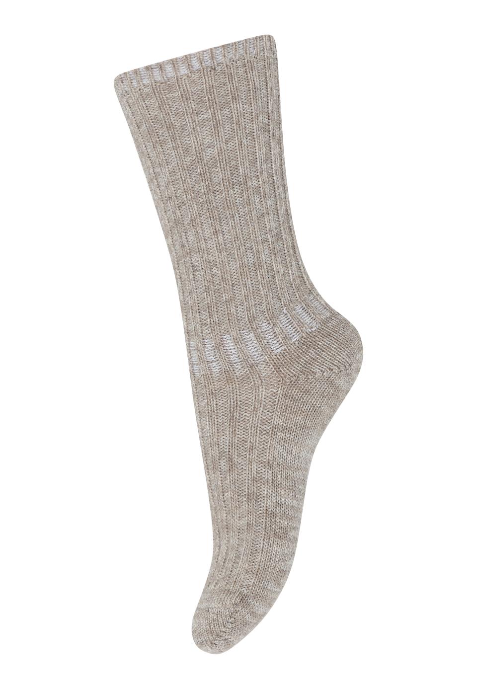 MP Denmark - wool socks - 10-59055-0 489 - light brown melange