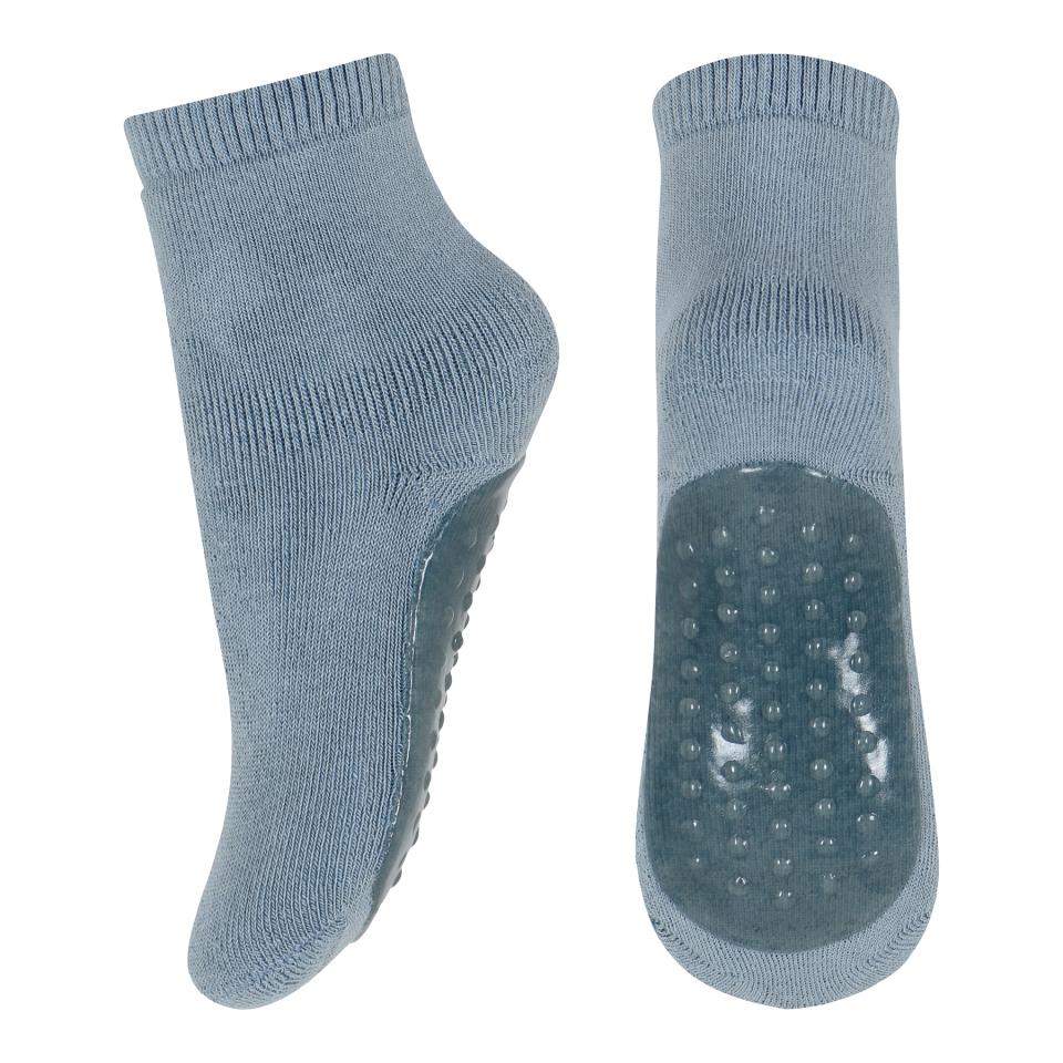 Mp Denmark - cotton antislip socks - 7953 1468 - dusty blue