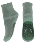 Mp Denmark - cotton antislip socks - 7953 3043 - granite green