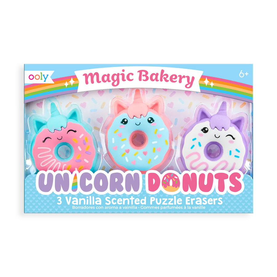 Ooly - magic scented bakery unicorn donuts erasers
