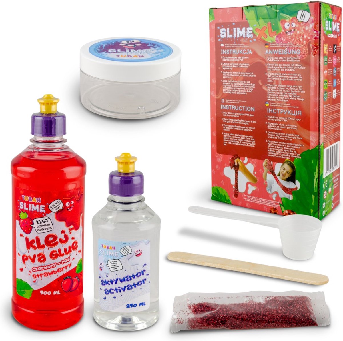 Tuban - Kit – Diy Tuban Slime – Strawberry XL