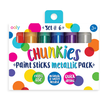 Ooly - chunkies 6 paint sticks - metallic