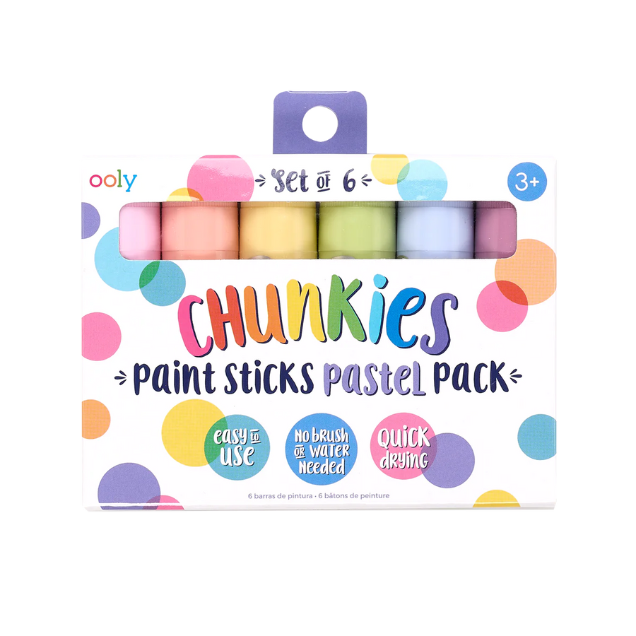 Ooly - chunkies 6 paint sticks - pastel