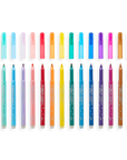 Ooly - rainbow sparkle glitter markers - set of 15