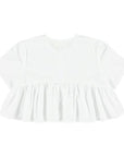 Morley - westby - cropped wide blouse with buttons - white