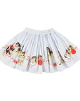 Morley - wizz - skirt with elastic waistband - kittens blue