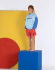Bonmot - kids shorts - bottom stripe - red