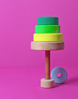 Grimm's - small conical tower - neon green
