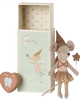 Maileg - tooth fairy mouse in matchbox - rose