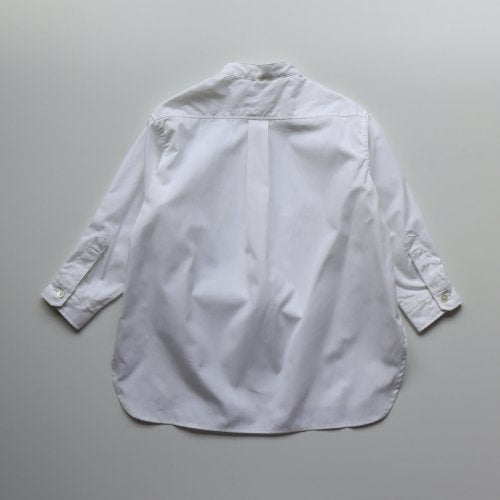 East End Highlanders - banded collar shirt - white