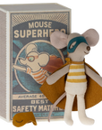Maileg - super hero little brother mouse in matchbox