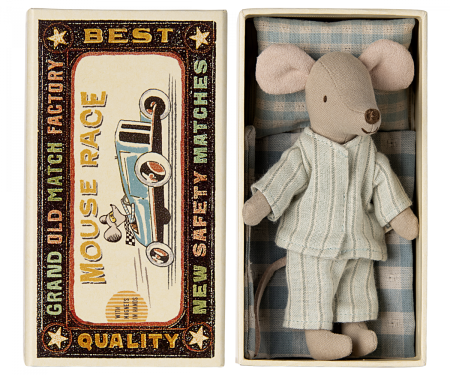 Maileg - big brother mouse in matchbox