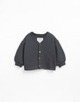 Play up - jersey cardigan - shadow