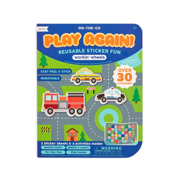 Ooly - play again - reusable sticker fun - working wheels