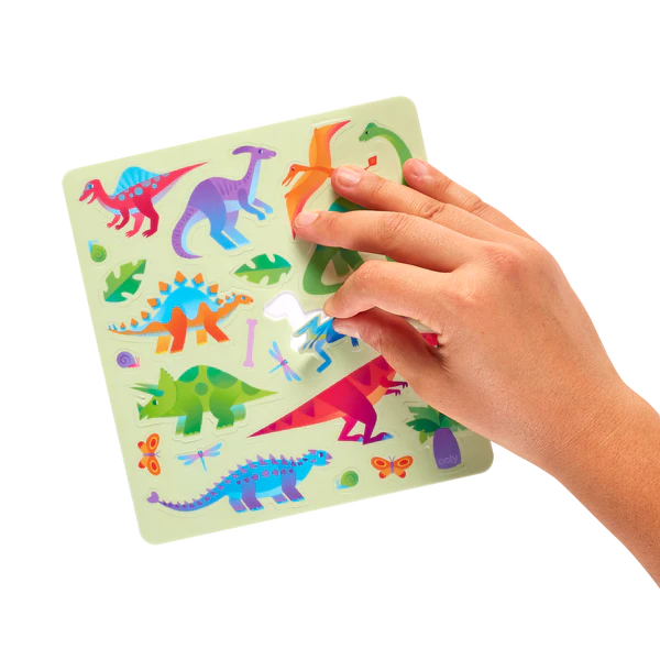Ooly - play again - reusable sticker fun - daring dinos