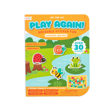 Ooly - play again - reusable sticker fun - sunshine garden