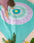 Quut - play towel - bulls eye/name it - XXL 180 X 180cm