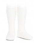 Condor - basic rib knee high socks - 2.016/2 200- white