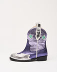 Maison Mangostan - litchy metallic boots - purple