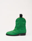 Maison Mangostan - sweatheart boots - green