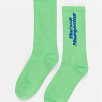 Maison Mangostan - logo socks - green