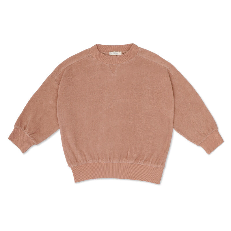 Phil and phae - Chunky frotté sweater - pink clay