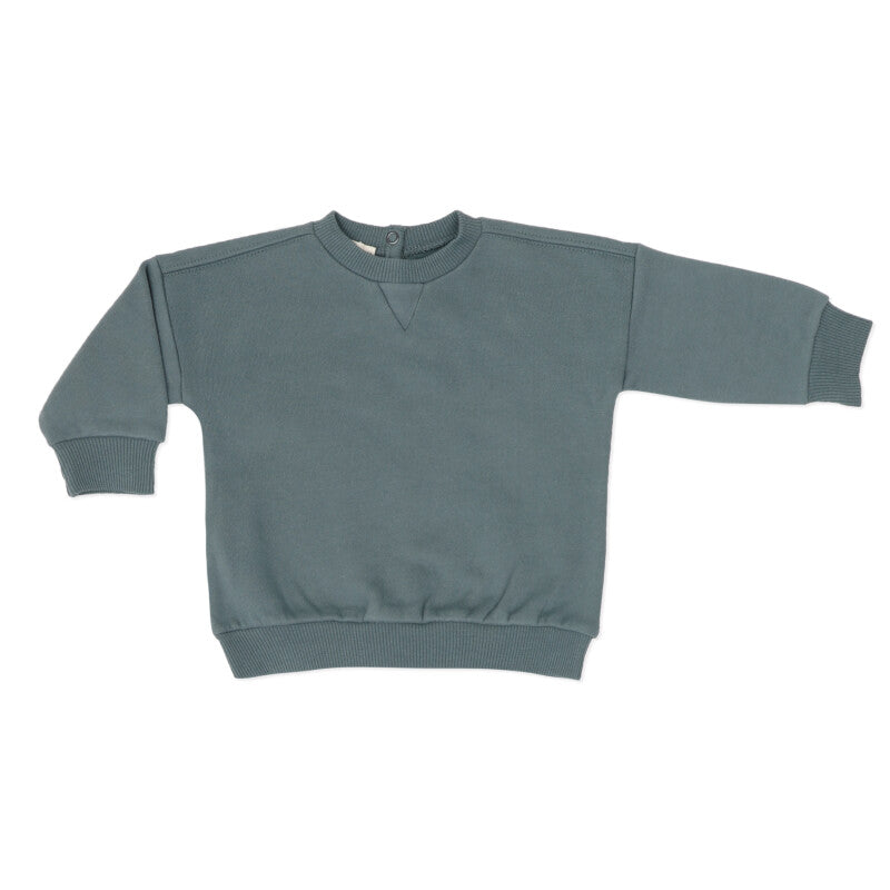 Phil and phae - chunky baby sweater - washed emerald
