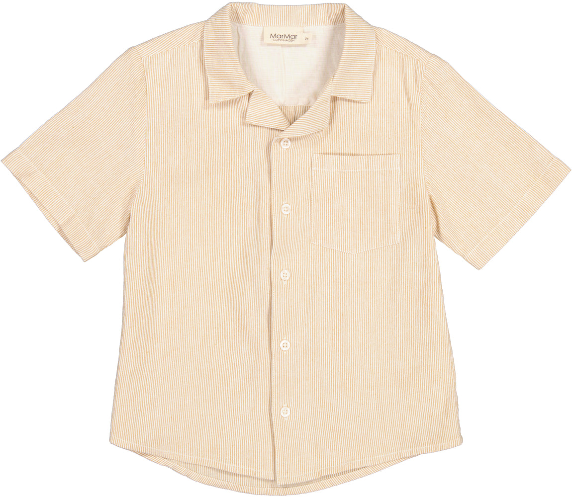Marmar - Tage - cotton shirt - dijon stripe