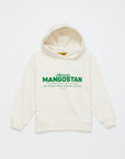 Maison Mangostan - the original logo hoodie - off white