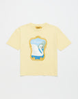 Maison Mangostan - swan t-shirt - vanilla