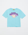 Maison Mangostan - flying pig t-shirt - light blue