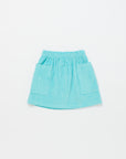 Maison Mangostan - corduroy skirt - blue