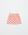 Maison Mangostan - blanket skirt - red/white