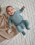 Marmar - rubello - footed onesie - dove