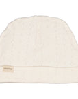 Marmar - aiko - newborn pointelle beanie - flour white